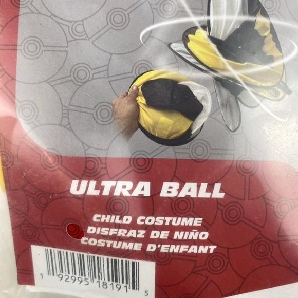 Pokémon Ultra Ball Costume Overlay Child's Disguise Costume 8+ Cosplay Halloween - Picture 5 of 5